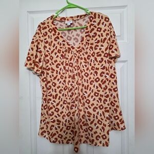 LulaRoe Susie Leopard Print Women's Top